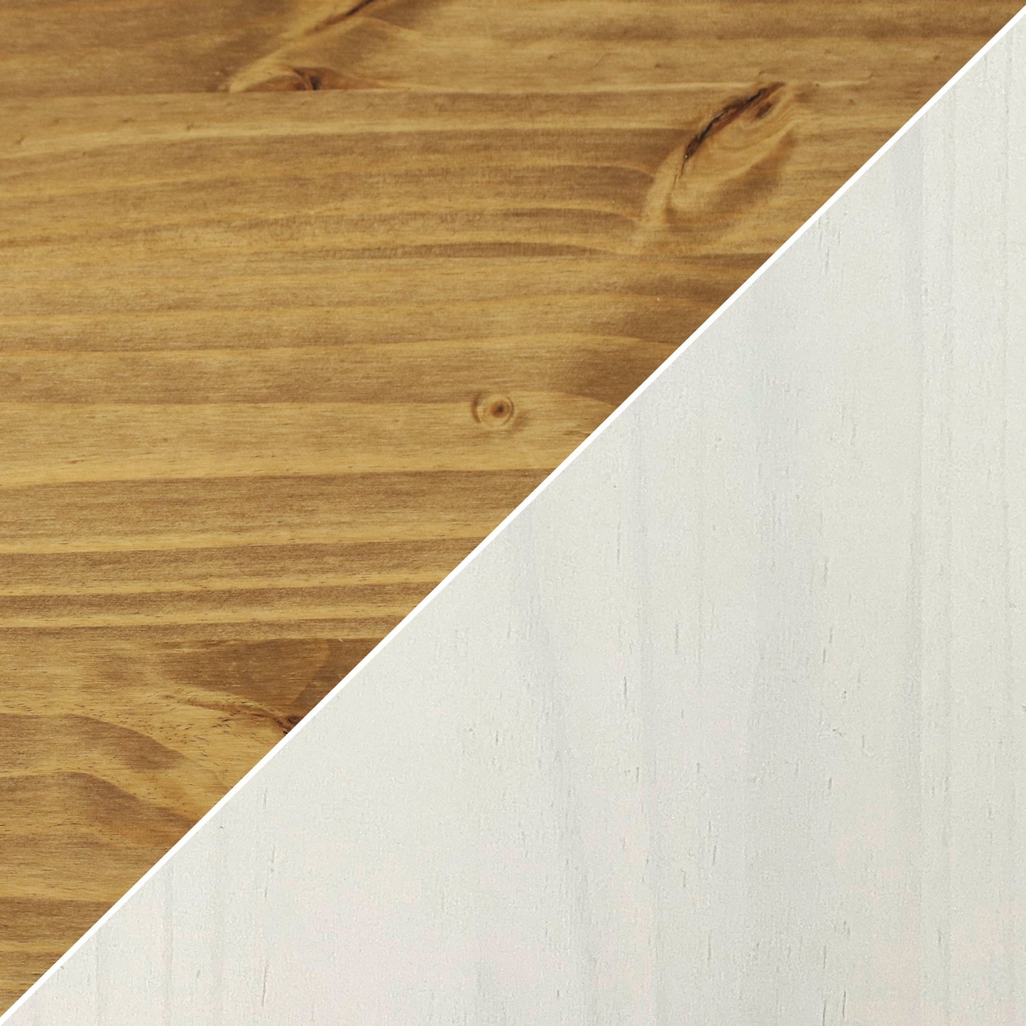 Solid Pine Sideboard with 3 Drawers and 3 Doors - White