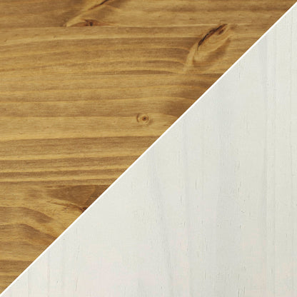 Solid Pine Sideboard with 3 Drawers and 3 Doors - White