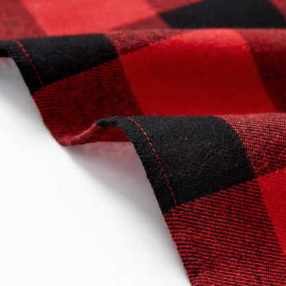 Family Christmas Kitchen Apron Red&Black Plaid 100% Cotton