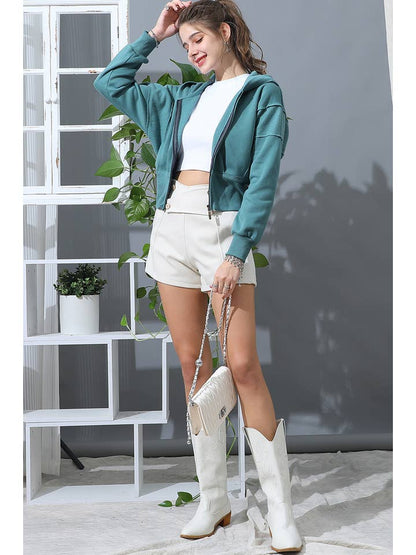 CROP HOODIE