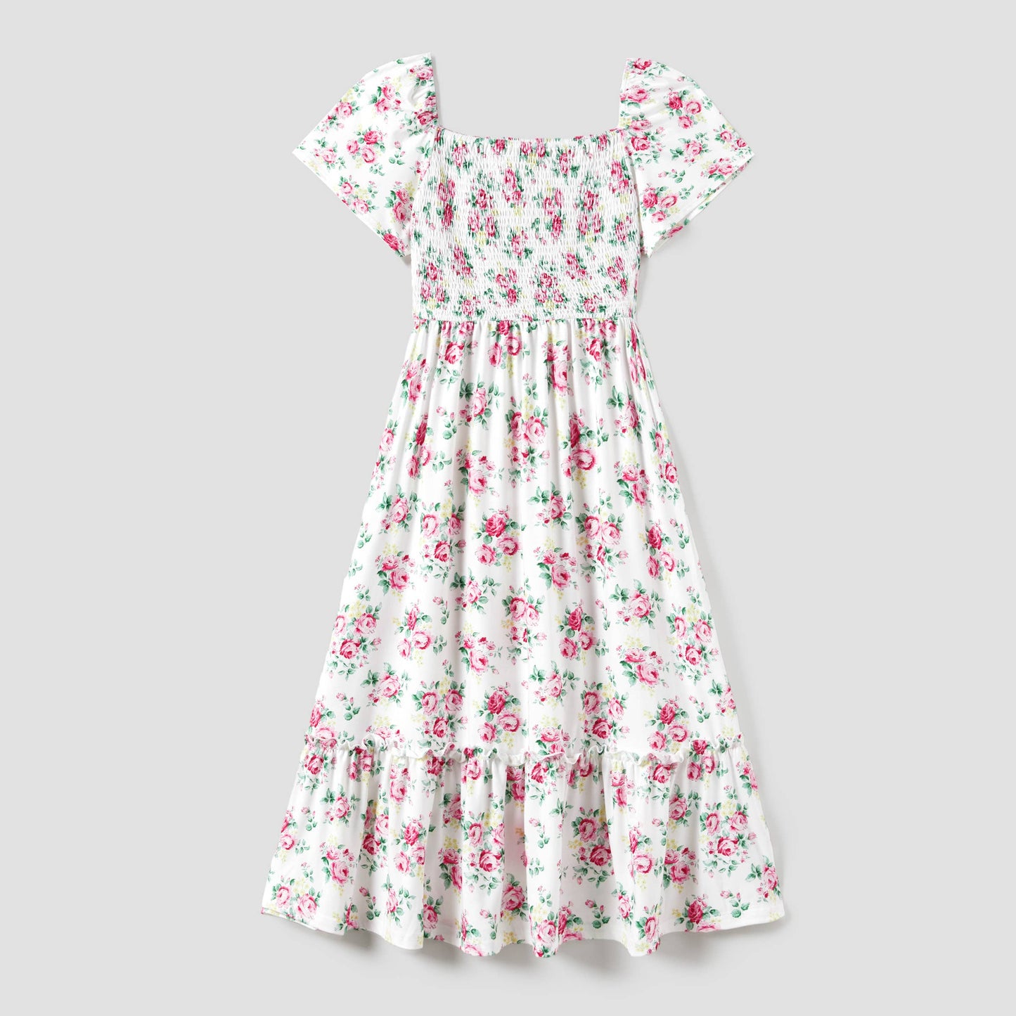 Floral Shirred Dress