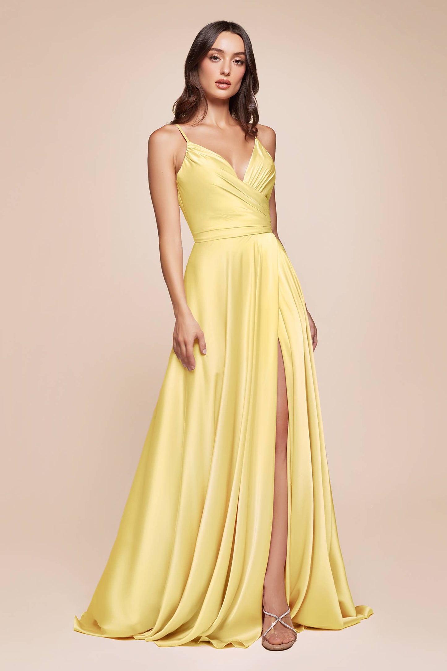 Satin A-Line Sweetheart