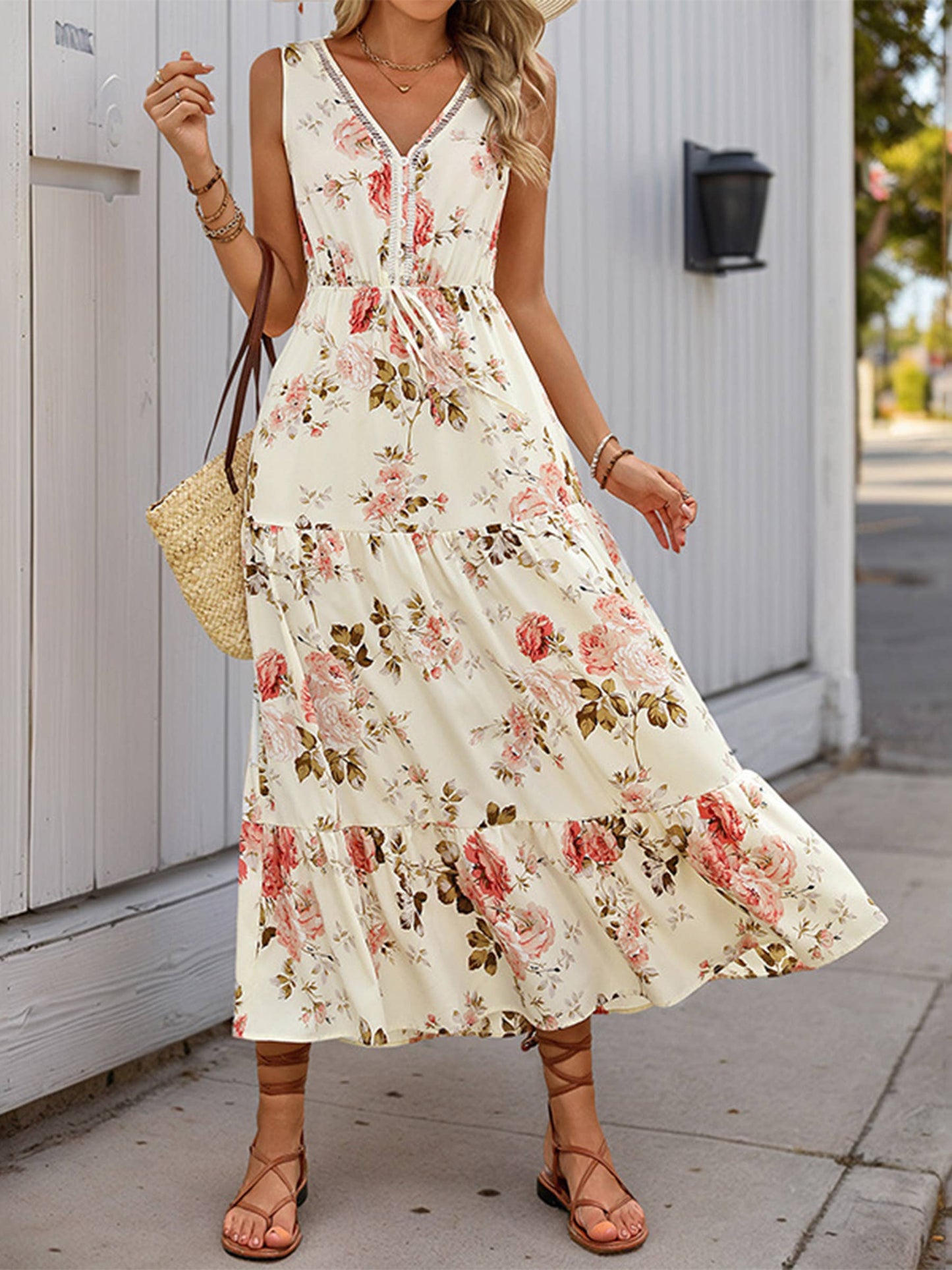 Printed Sleeveless Dress