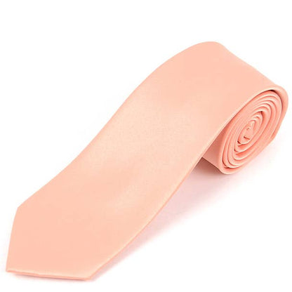 Poly Satin Solid 2.75" Slim Tie