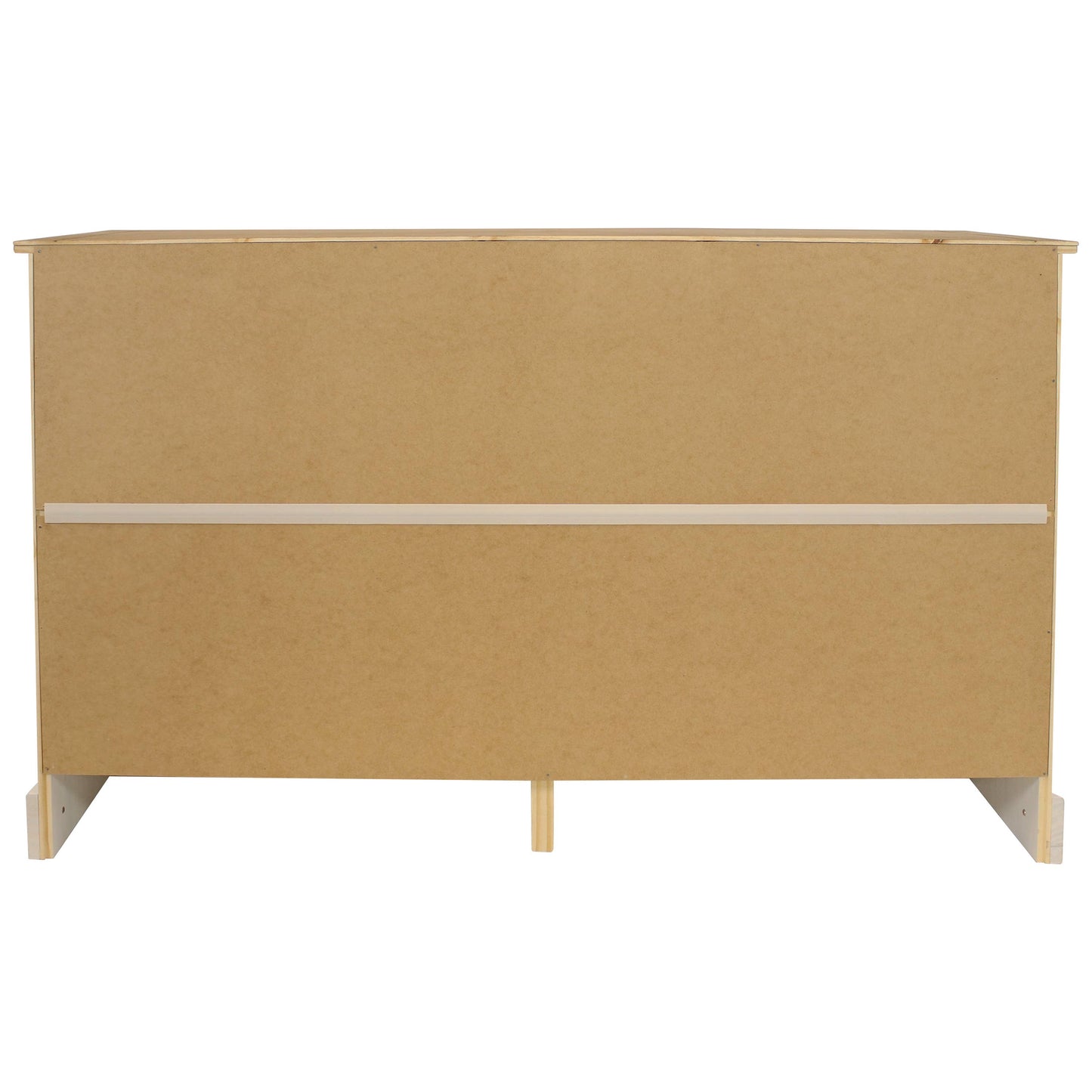 Solid Pine Sideboard with 3 Drawers and 3 Doors - White