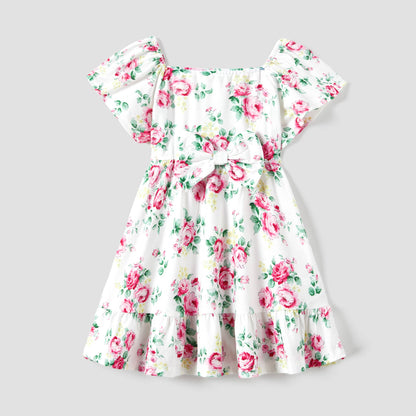 Floral Shirred Dress