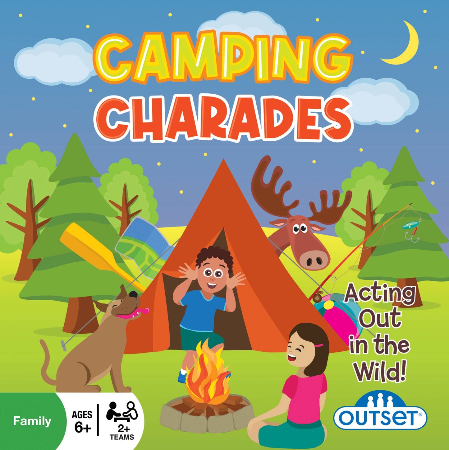 Camping Charades Card Game