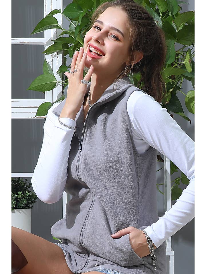 ZIP UP CASUAL VEST