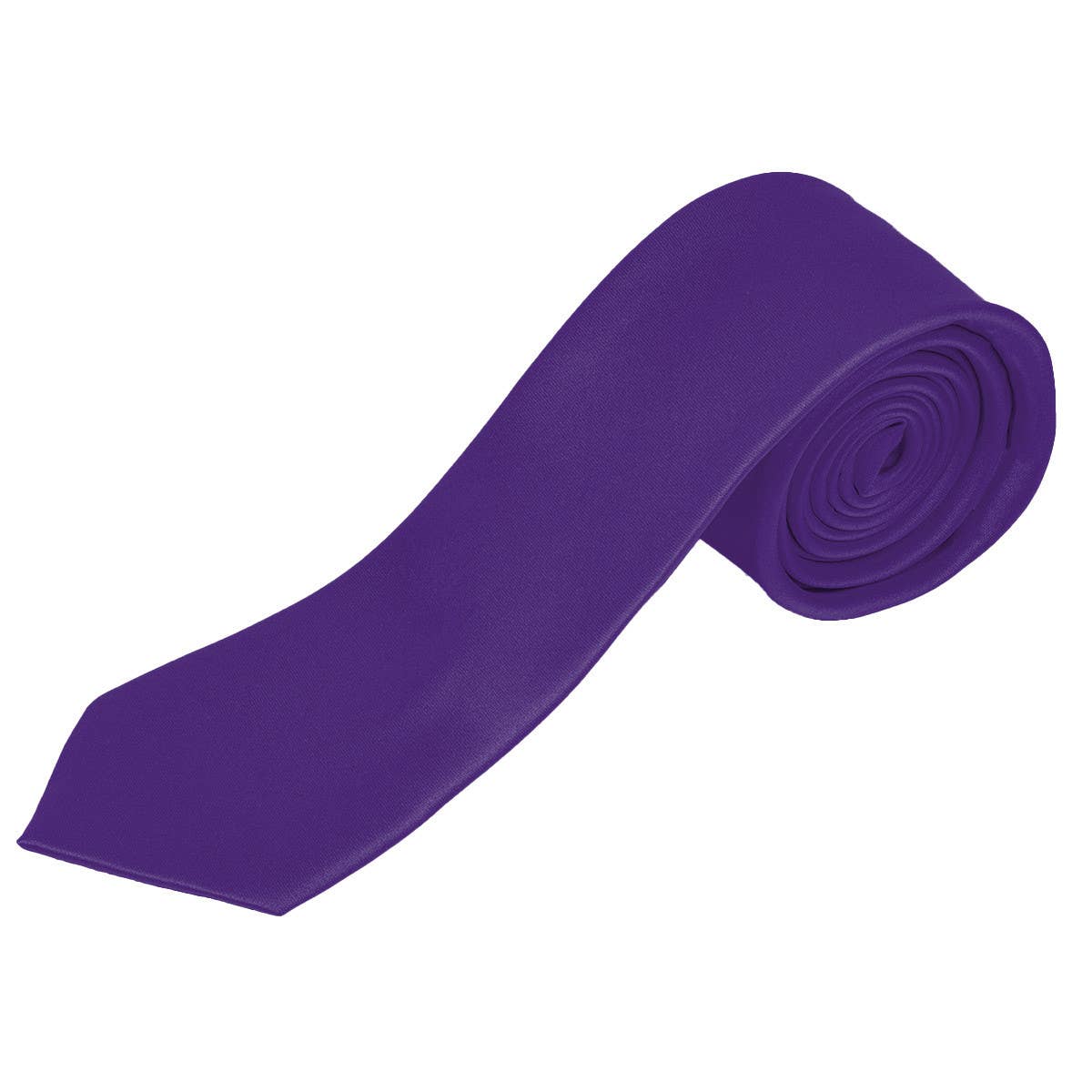 [Promotion] Poly Satin Solid 2.5" Slim Tie