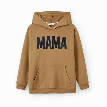 Mother and Son Causal Hoodie with Kangaroo Pocket