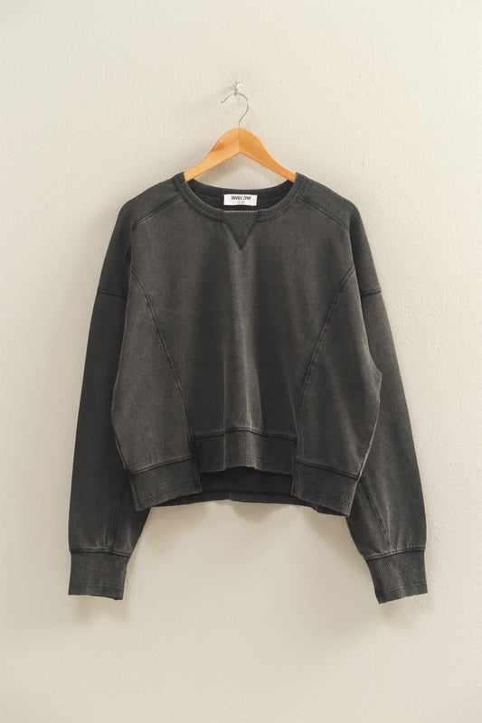 Washed black Hyfve Sweatshirt, Medium