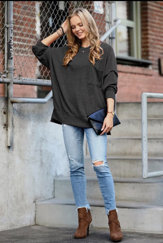 Black Zenana Sweater, S/M