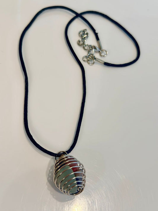 Multi Riley's Rocks Polished Rocks Necklace, Adjustable