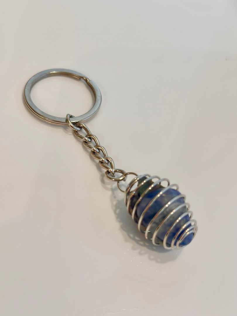Silver & Multi Riley's Rocks Key Chain