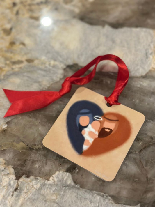 Multi AndraMedia Christmas Ornament, 3"x3"