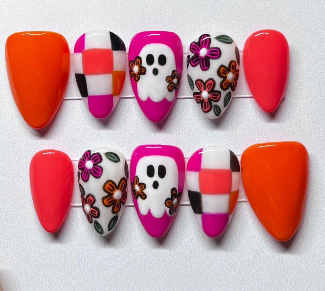 Bright Floral Ghosts , Large