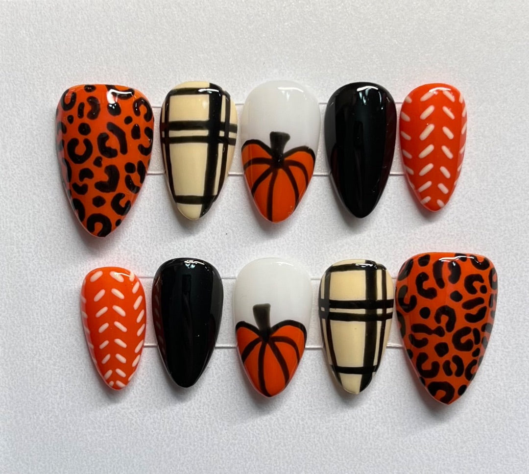 Fall Plaid & Cheetah , Medium