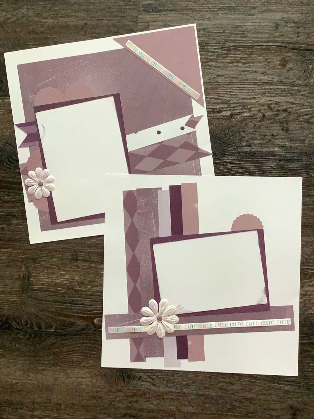 Premade Scrapbook Pages