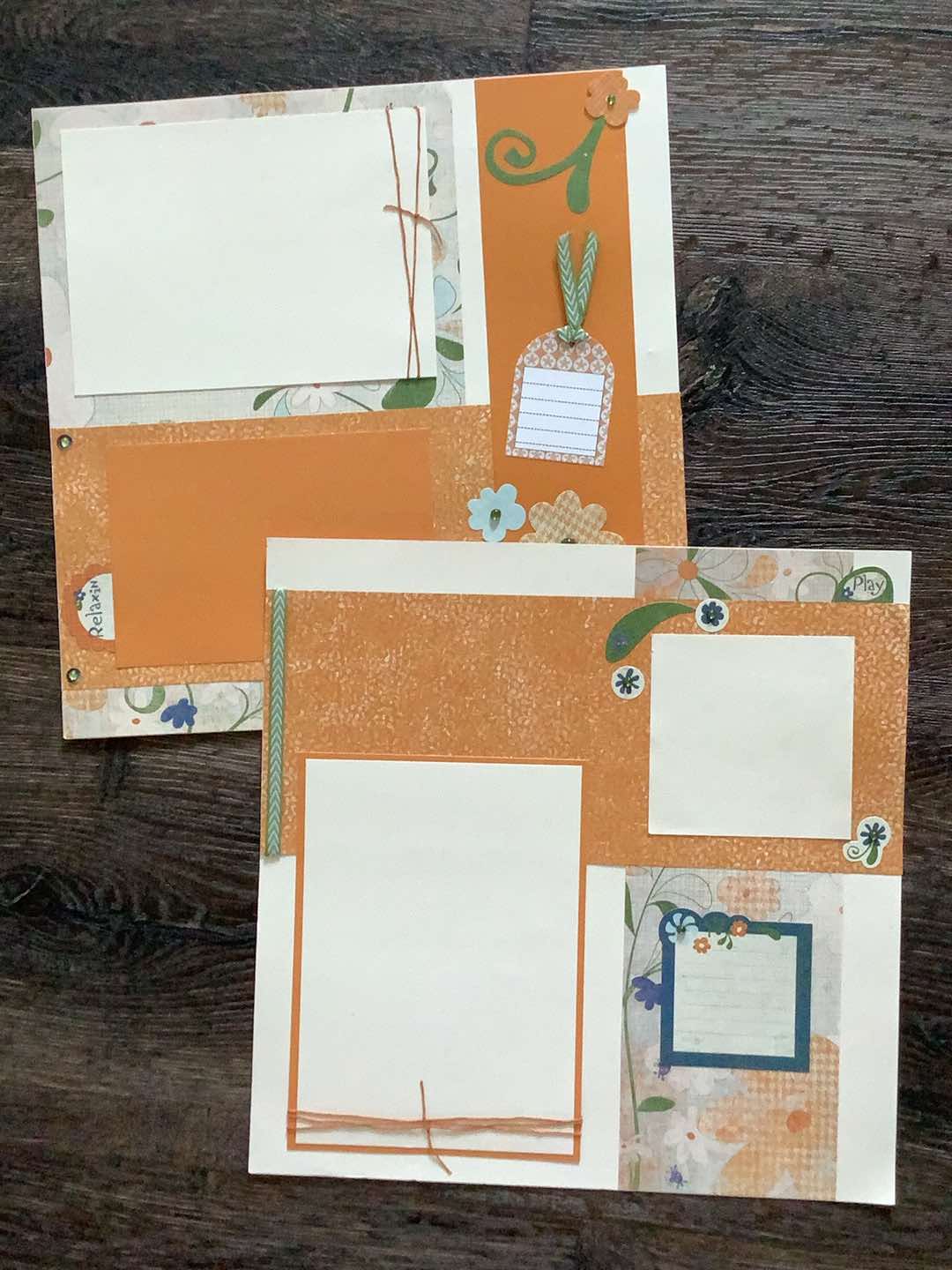 Premade Scrapbook Pages