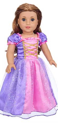 Purple  18 inch doll Rapunzel, 18 inch doll