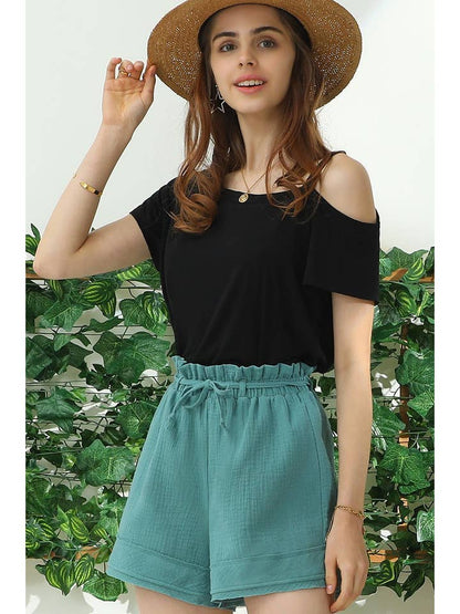 HIGH WAIST VINTAGE W/RAW CUT