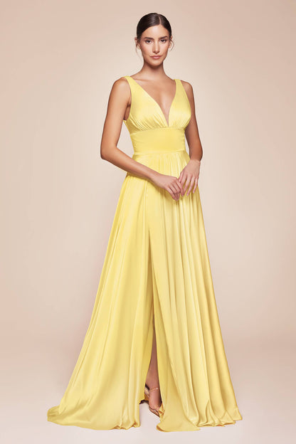 SOFT SATIN A-LINE DRESS