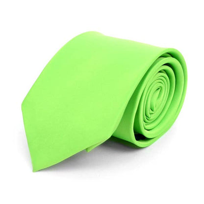 Poly Solid Satin Tie