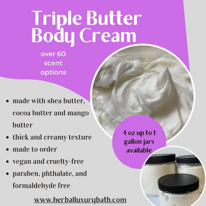 Half Gallon Triple Butter Body Cream