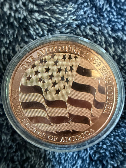 Eagle head copper