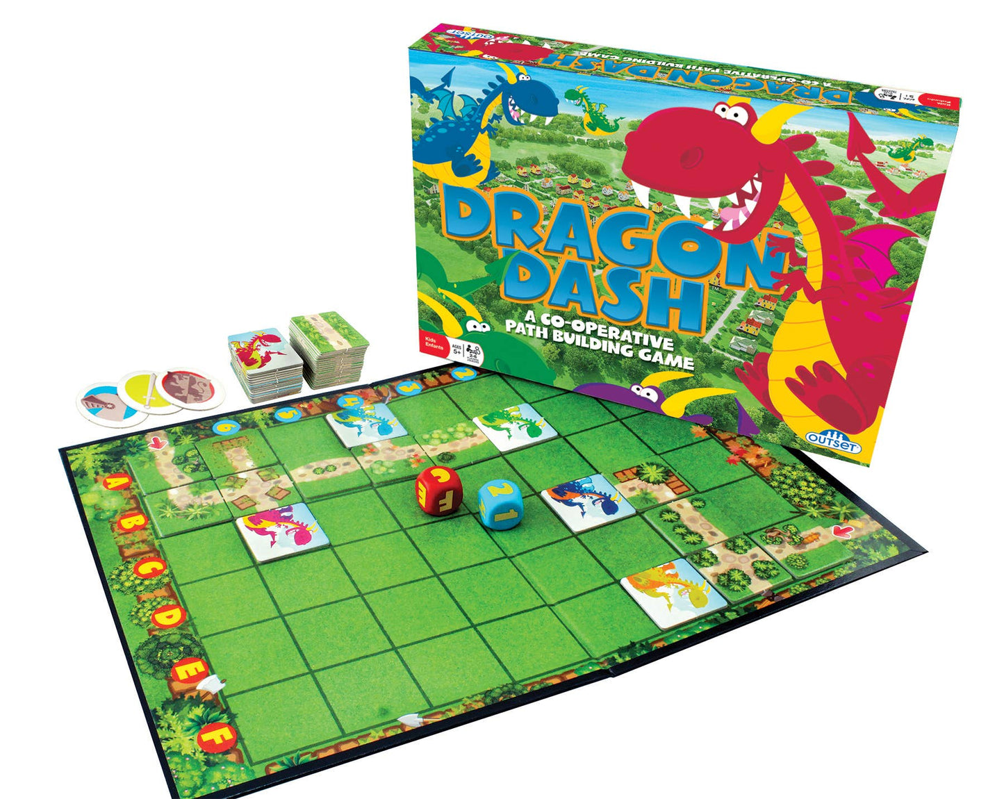 Dragon Dash™ (Board Game): Knights vs. Dragons Adventure