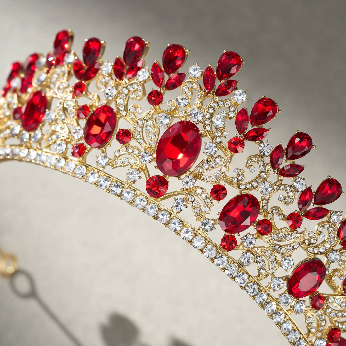 SWEETV costume crystal crowns: Silver