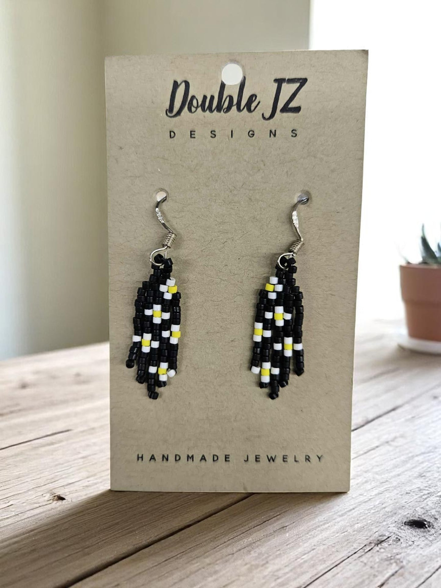 Beaded Fringe Earrings