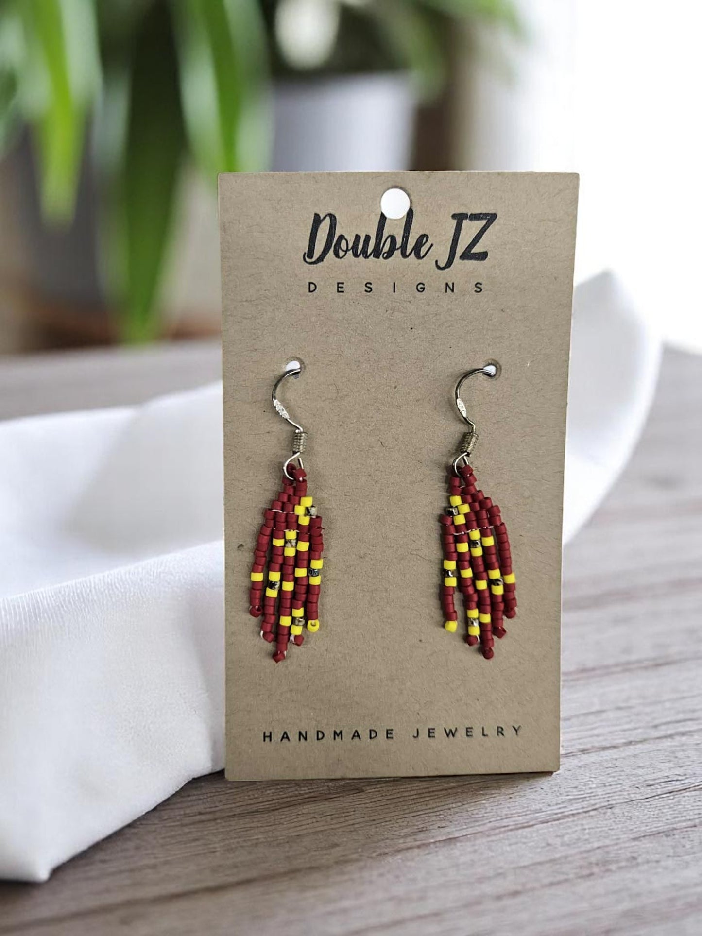Beaded Fringe Earrings