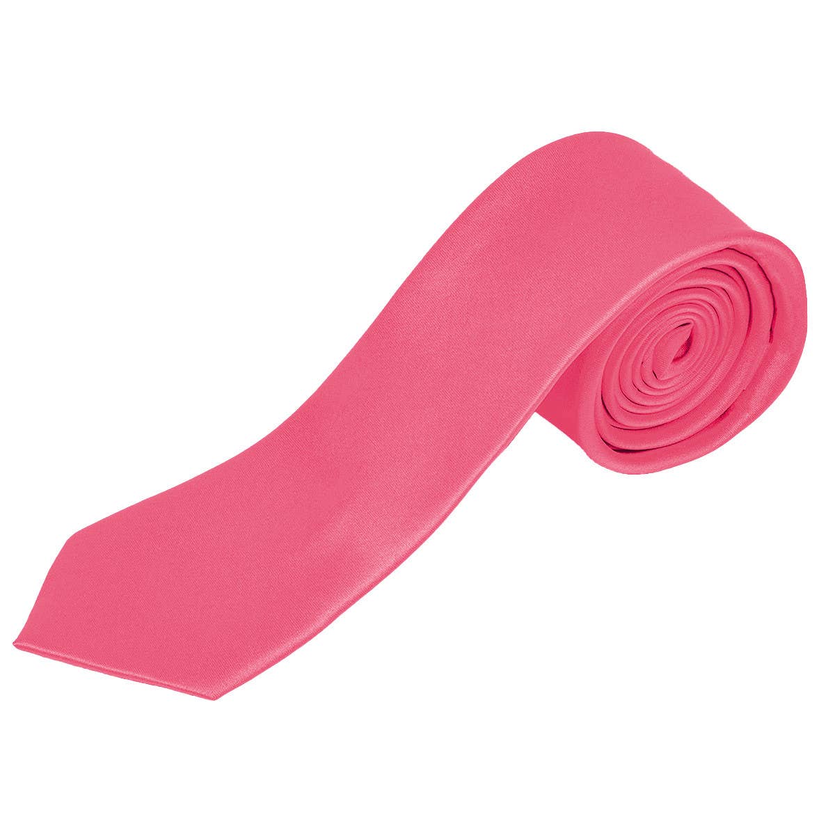 [Promotion] Poly Satin Solid 2.5" Slim Tie