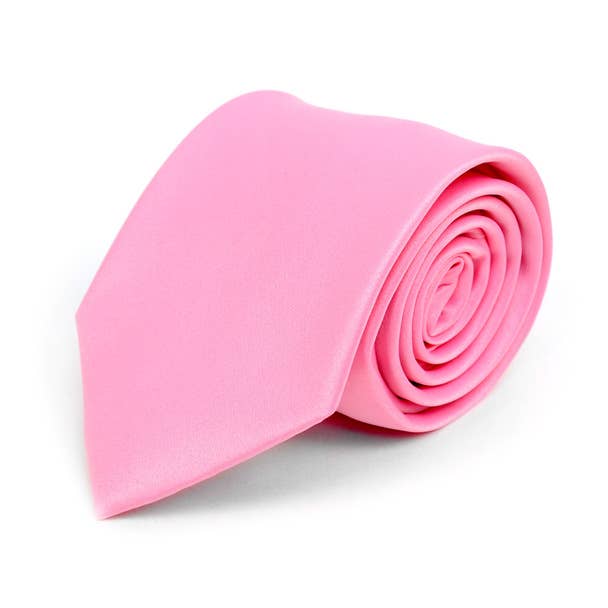 Poly Solid Satin Tie