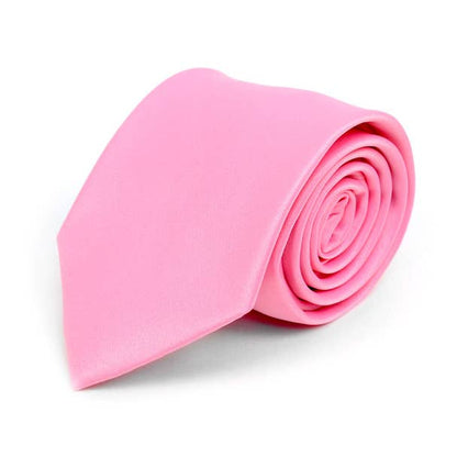 Poly Solid Satin Tie