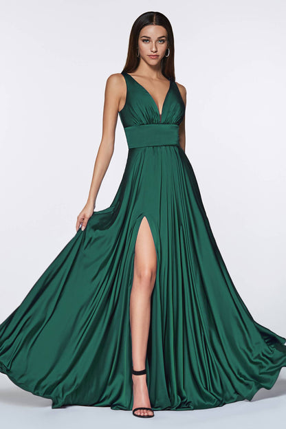 SOFT SATIN A-LINE DRESS