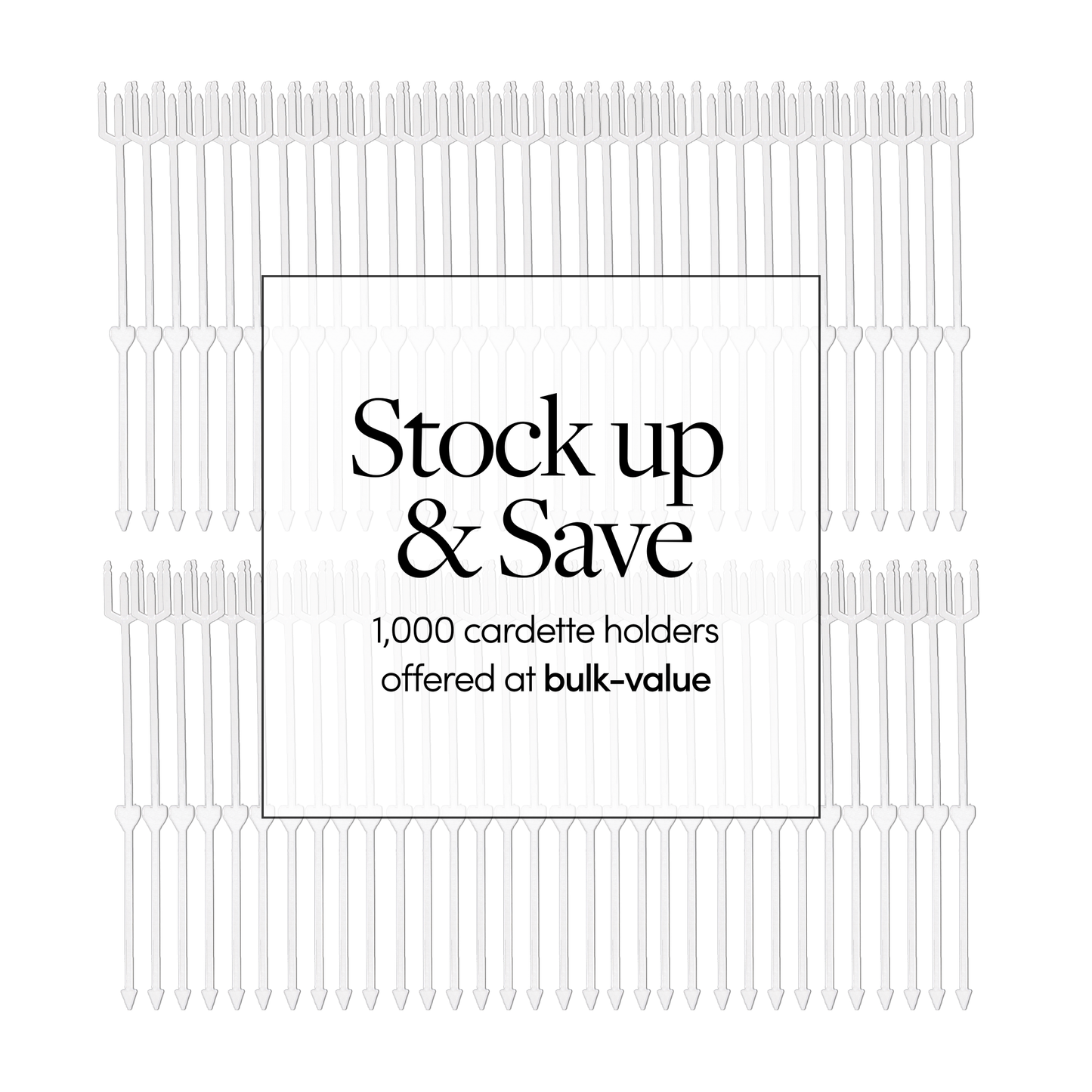 1000PK | Cardette Card Holders