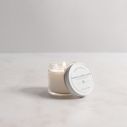 Vanilla Spice Latte - Soy Wax Mason Jar Candle