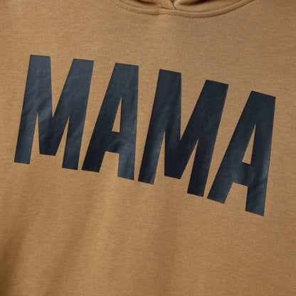 Mother and Son Causal Hoodie with Kangaroo Pocket
