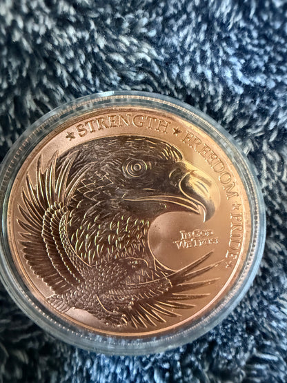 Eagle head copper