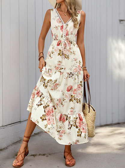 Printed Sleeveless Dress