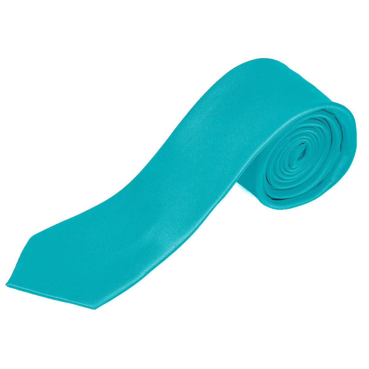 [Promotion] Poly Satin Solid 2.5" Slim Tie