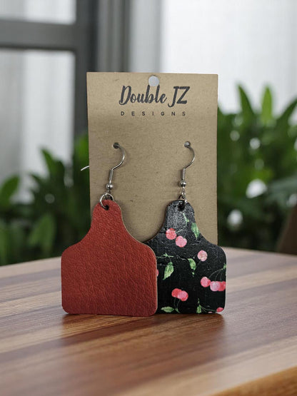 Cow tag Earrings