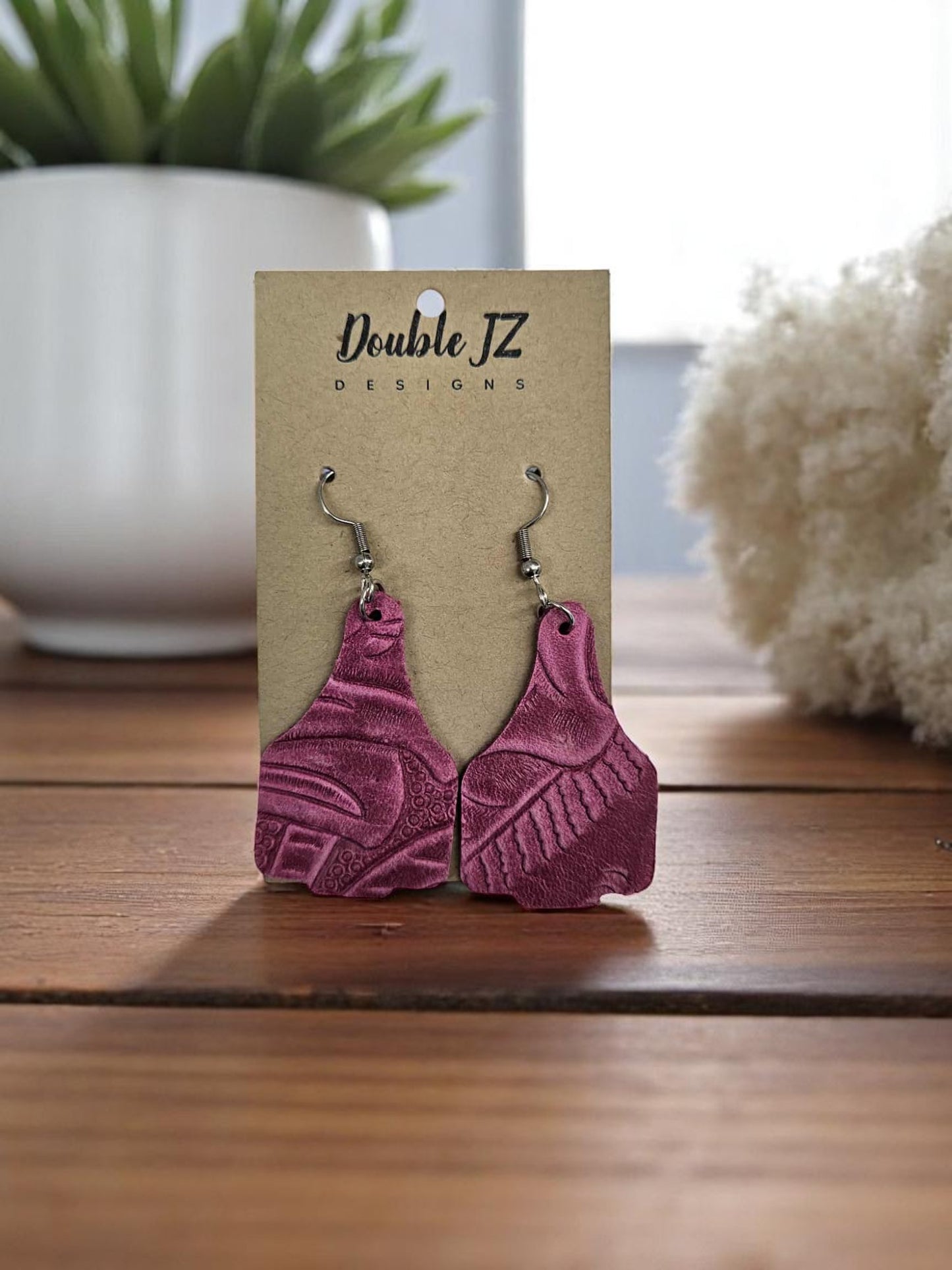 Cow tag Earrings