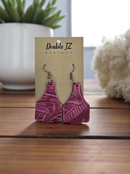Cow tag Earrings