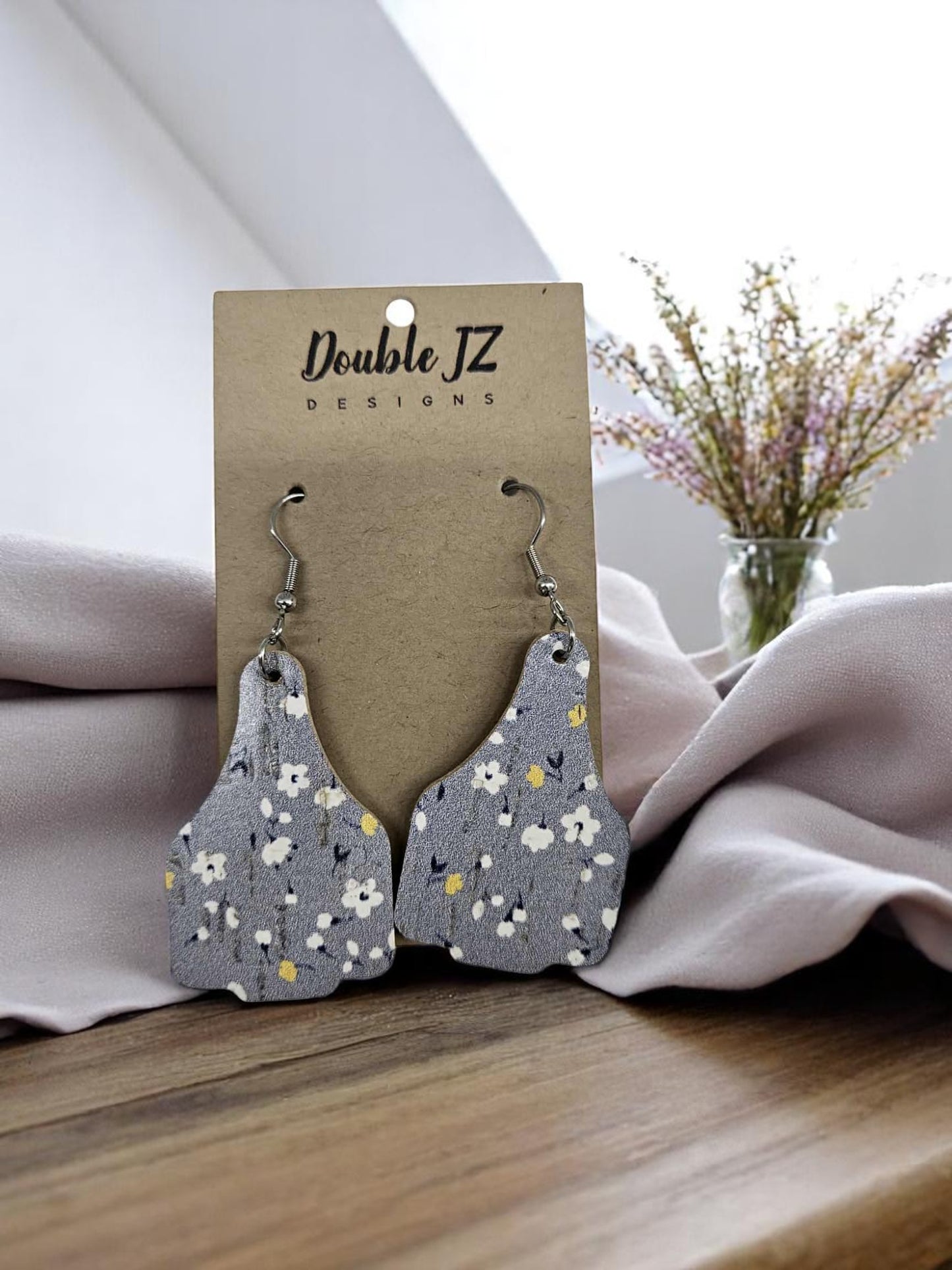 Cow tag Earrings