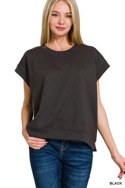 Scuba short sleeve sweatshirt Black