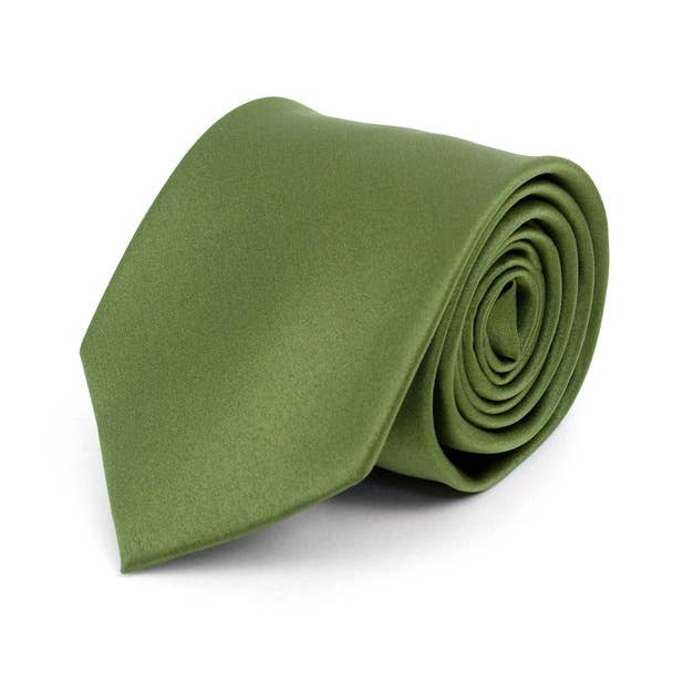 Poly Solid Satin Tie