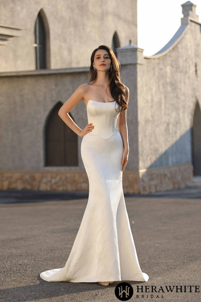 Captivating Composed Mermaid  And Ball Gown Silhouette Wedding Dresses HW3816A+B